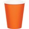 Creative Converting Touch of Color Paper Cups 24-Pieces- 255 g- Sunkissed Orange