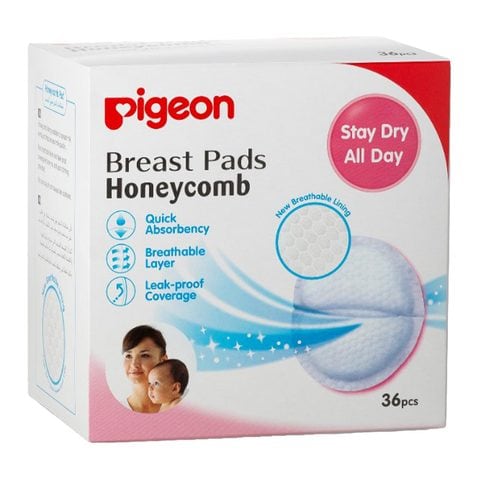 Pigeon breast pads honeycomb 36 pieces