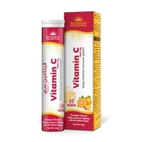 Sunshine Nutrition Vitamin C 1000mg Orange Flavoured Effervescent 20 Tablets