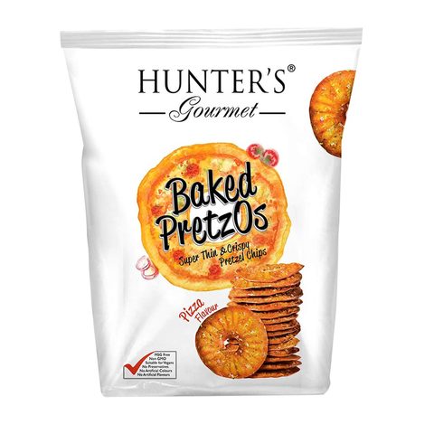 Hunter Foods Hunter&#39;s Gourmet Baked Pretzos Pizza Flavour 160g
