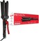 Revlon Wave Master Jumbo Waver (Three-Prong Jumbo Barrels, Fourmaline Ceramic Coating, 30 Heat Settings Up to 190&deg;C), RVIR3056UKE