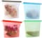 Reusable Silicone Food Storage Bags (Set of 4) 1000ml, for Vegetable, Liquid, Snack, Meat, Sandwich