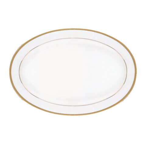 Oval white dinner outlet plates