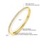 ABELLA ATTRACT BANGLE,GOLD PLATED,YELLOW