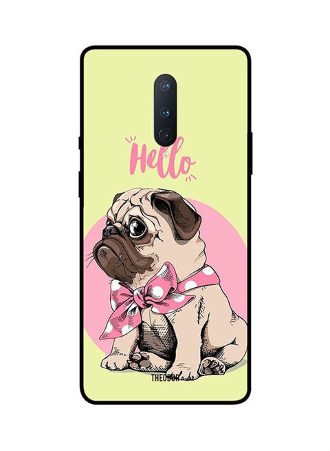Theodor - Protective Case Cover For Oneplus 8 Yellow/Pink/Brown