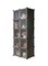 Generic - 10-Cube DIY Wardrobe Black 75 x 46.5 x 162centimeter