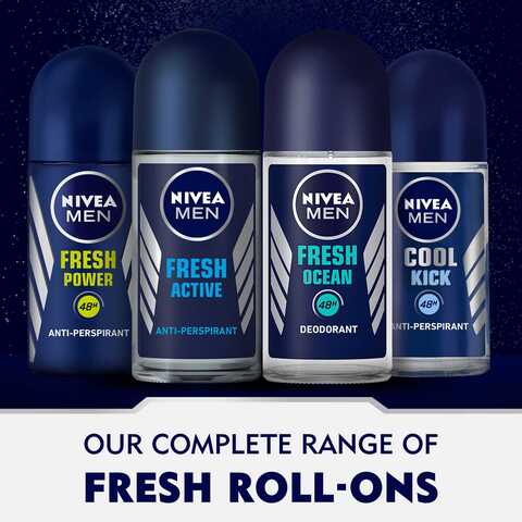 Nivea Men  Deodorant Roll-on for Men  Cool Kick Fresh Scent 50ml