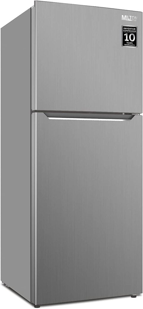 Milton 390 Liter Top Mount Refrigerator 2 Door Inverter Compressor Silver Color Model - MRF390-1 Year Full &amp; 10 Year Compressor Warranty.