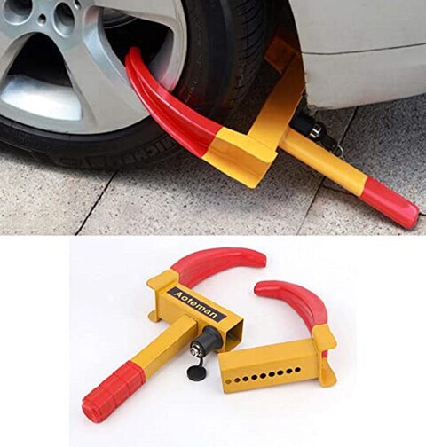 Portable Wheel Lock Anti-Theft Truck Tire Clamp Security Trailer Tyre Parking Lock Heavy Duty Car Wheel Clamp…