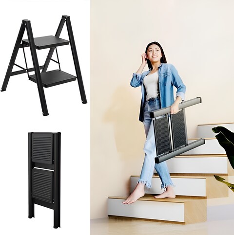 Folding store step ladder