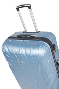 Senator Hard Case Extra Large Luggage Trolley Suitcase for Unisex ABS Lightweight Travel Bag with 4 Spinner Wheels KH115 Light Blue