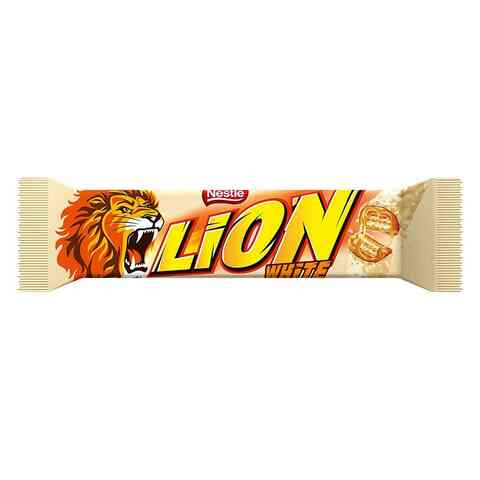 Nestle Lion White Chocolate Bar 42g x Pack of 24