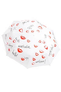 BiggDesign White Mini Umbrella From Any Language
