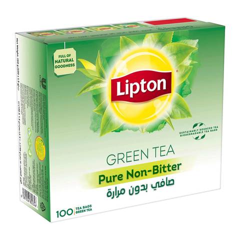 شاي أخضر صافي بدون مرارة 100 كيس شاي