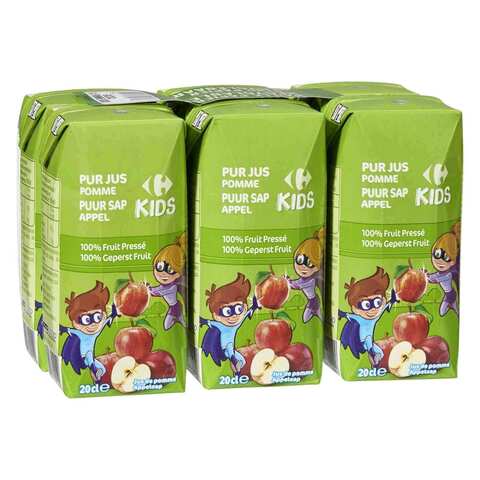 Carrefour Kids Juice Apple Pure 200 Ml 6 Pieces