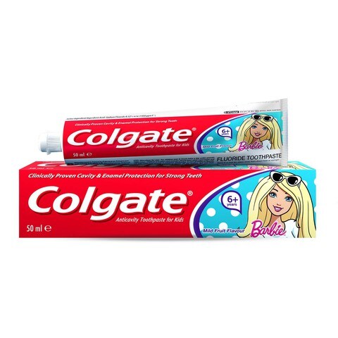 Buy Colgate Flouride Toothpaste For Kids Barbie 6 Years 50 Ml Online Shop Baby Products On Carrefour Saudi Arabia