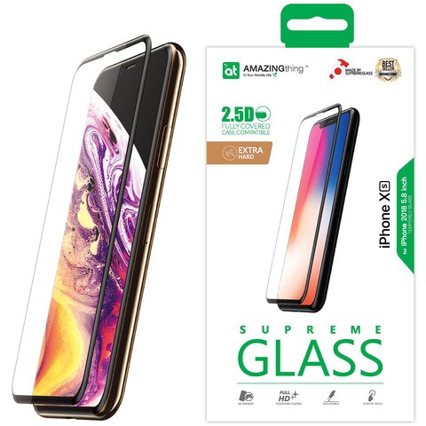 Buy Amazing Thing iPhone XS Max Fully Covered Glass Screen Protector -  Tempered Supreme Glass Online - Shop Smartphones, Tablets & Wearables on  Carrefour UAE