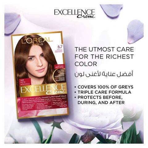 Buy L'Oreal Paris Excellence Creme Hair Color  Chocolate Brown Online  - Shop Beauty & Personal Care on Carrefour Egypt