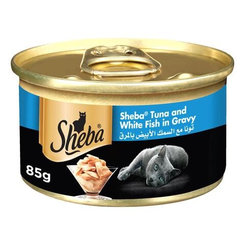 Sheba Cat Food Tuna &amp; White Fish, 85g Can