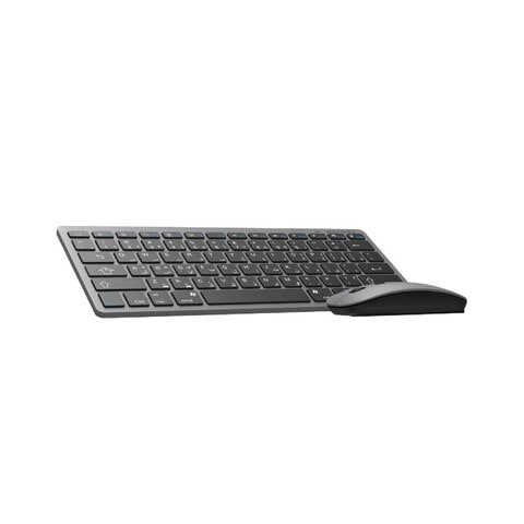 Porodo Super Slim And Portable Bluetooth Keyboard With Mouse ( English / Arabic ) - Gray