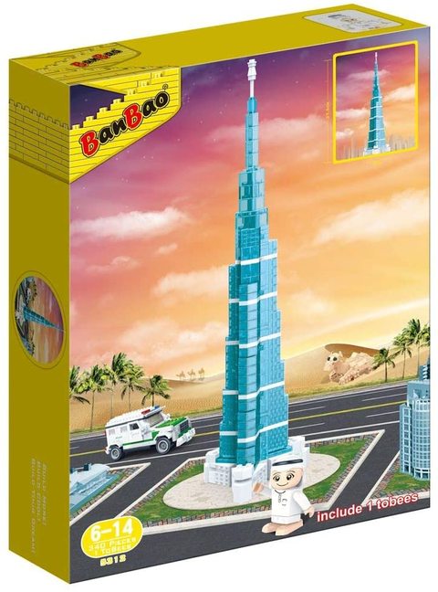 BanBao Burj Khalifa Crystal Building Toy Set 5312 Pack of 340