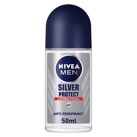 Nivea Men  Antiperspirant Roll-on for Men  Silver Protect Antibacterial Protection 50ml