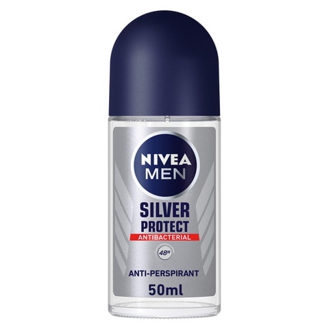 NIVEA MEN Antiperspirant Roll-on for Men Silver Protect Antibacterial Protection 50ml