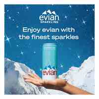 Evian Sparkling Natural Mineral Water 24x 330ml Cans - DrinkSupermarket