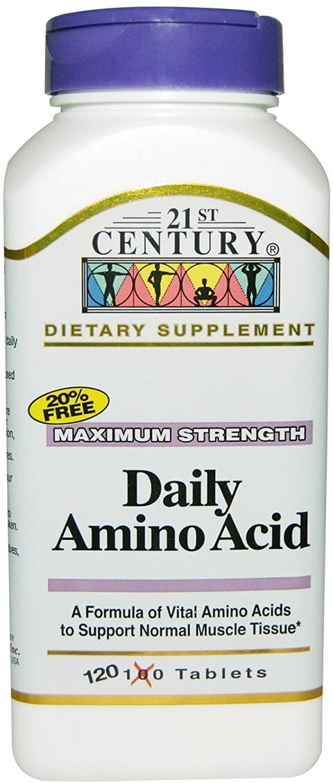 21st Century Daily Amino Acid Maximum Strength, 120 Tablets