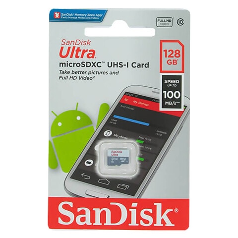 Buy SanDisk Ultra SDXC UHS-I Micro SD Card 128GB Grey Online - Shop  Electronics & Appliances on Carrefour UAE