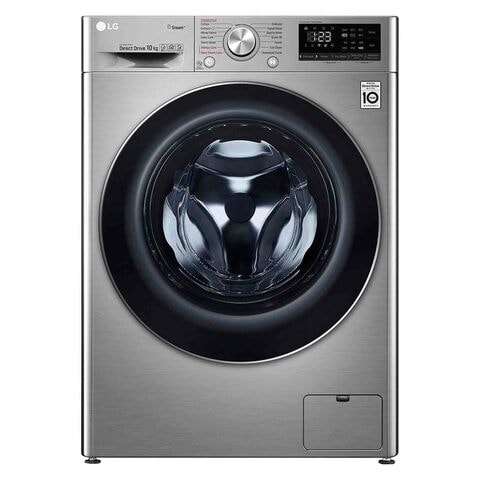 LG Front Loading Washer 10kg F4V5RYP2T Silver