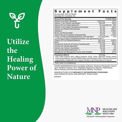 Michael&#39;S Naturopathic Programs - Pre-Teen Girls Daily Multi Vitamin 120 142805