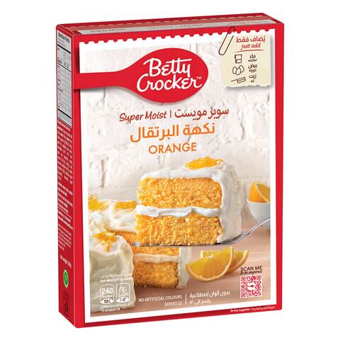 Buy Betty Crocker Super Moist Orange Cake Mix 500g in Saudi Arabia