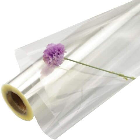Generic Clear Cellophane Wrap Transparent Opp Cellophane Wrap Roll For Bouquet Gift Baskets Arts Crafts,1 Roll,1*200M