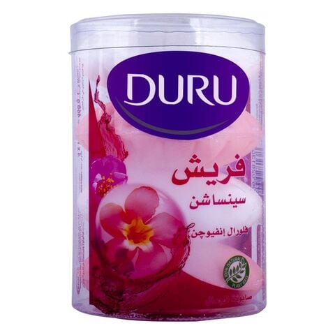Duru Fresh Floral Soap Bar - 100 Gram - 4 Count