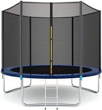 Rainbow Toys, Trampoline, High Quality Kids Outdoor Trampolines Jump Bed With Safety Enclosure Exercise Fitness Equipment (6 Feet)