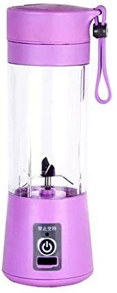 Generic Outdoor Portable Usb Mini Electric Fruit Juicer Handheld Smoothie Maker Blender Juice Cup 380Ml Purple