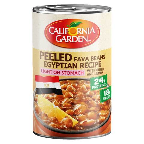 California Garden Peeled Egyptian Recipe Fava Beans 450g