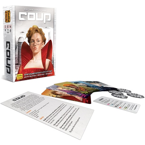 Ametoys-Funny Card Game Coup Face-down Character Cards Party Game for Friends Board Game