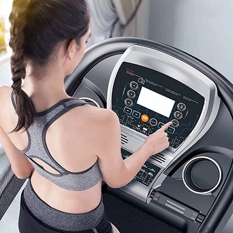 Sparnod Fitness STH-4100 (4.5 HP Peak) Automatic Treadmill (Free Installation By Seller) - Foldable Motorized Walking &amp; Running Machine for Home Use - With Auto Incline