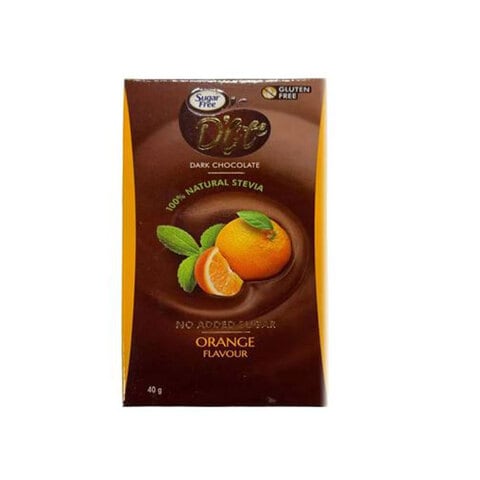 Sugar Free D&#39;lite Zesty Orange Flavour Dark Chocolate Bar 40g