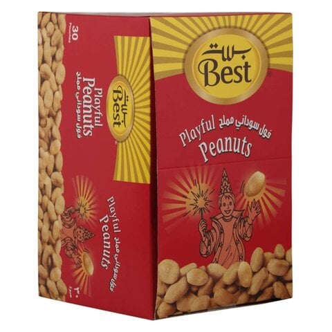 Best Playful Roasted And Salted Peanuts 13g x Pack of 30