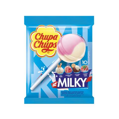 Chupa Chups Milky Lollipop Candy 120g