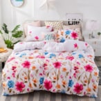 اشتري DEALS FOR LESS - King Size, Duvet Cover, Bed Sheet  Set of 6 Pieces, Floral Design في الامارات