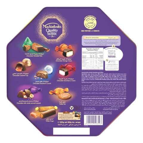 Buy Mackintosh's Quality Street Chocolate 850g Tin Online - Shop Food  Cupboard on Carrefour UAE