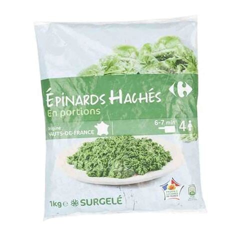 Carrefour Spinach Chopped Verdura 1kg