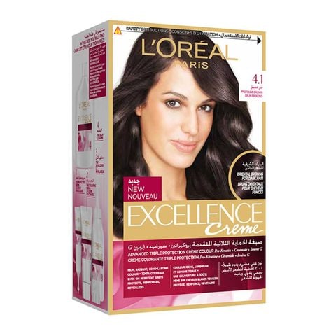 Buy L'Oreal Paris Excellence Creme Hair Colour  Profound Brown 5 count  Online - Shop Beauty & Personal Care on Carrefour Saudi Arabia
