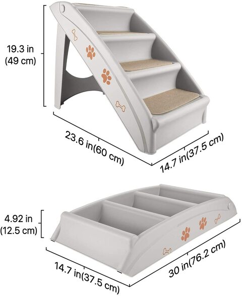 Plastic portable pet clearance steps