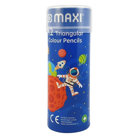 Maxi Colour Pencils Round Tin 12 Count