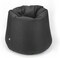 Luxe Decora Fabric Bean Bag Cover Only (XL, Black)